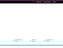 Tablet Screenshot of lisagoldsmithvoiceover.com